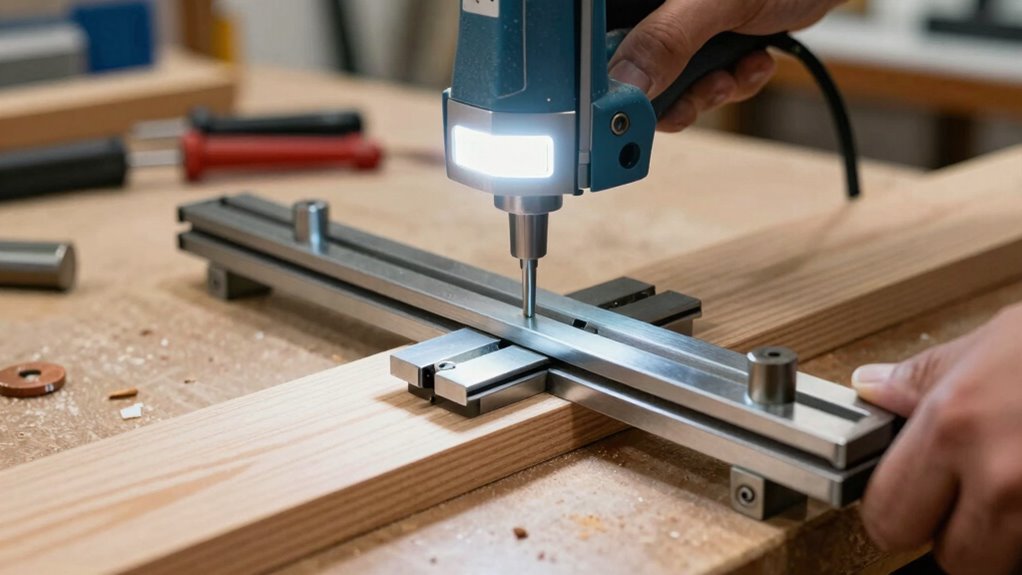 precise bandsaw guide setup