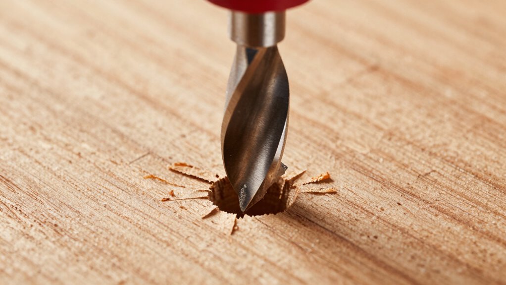 precise clean woodworking holes