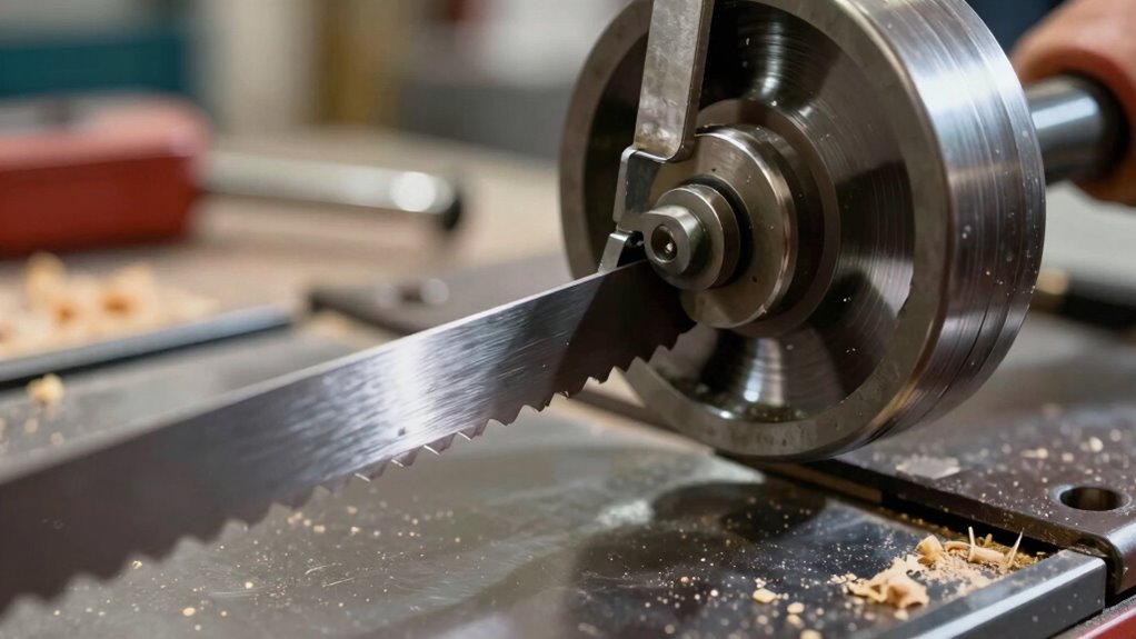 proper bandsaw blade tension