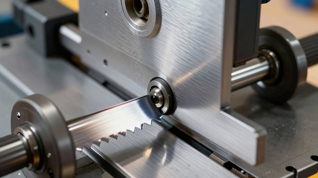 proper bandsaw tension varies