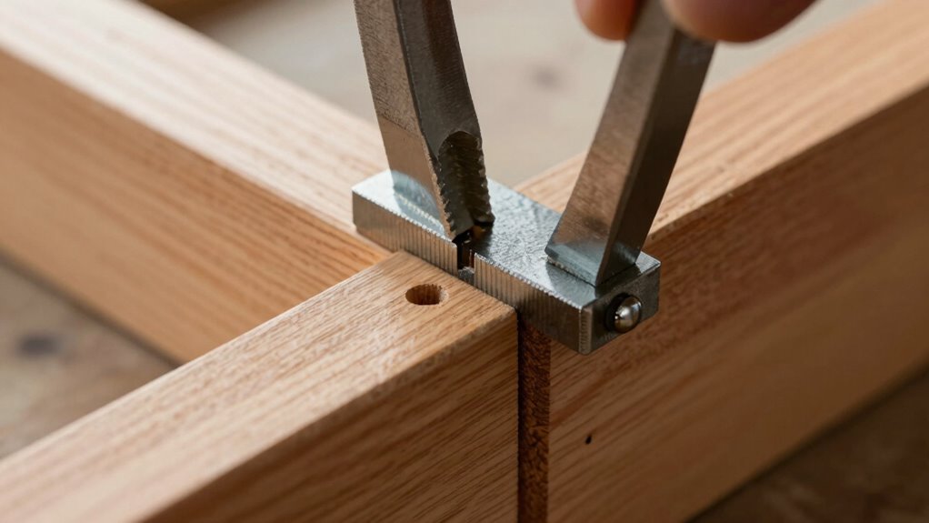 proper clamping and material handling