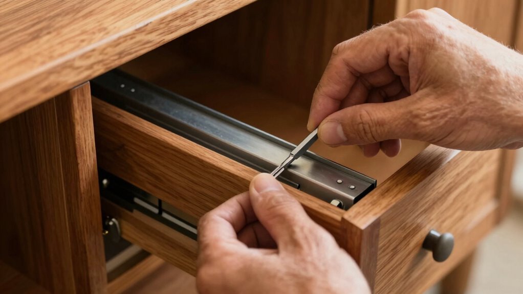 proper drawer slide alignment
