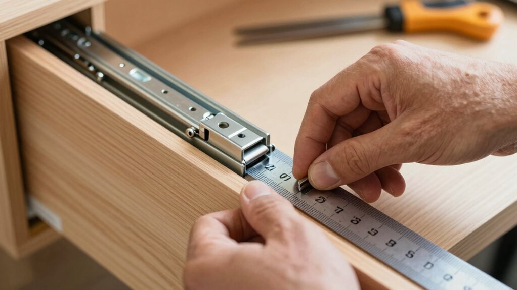 proper drawer slide alignment