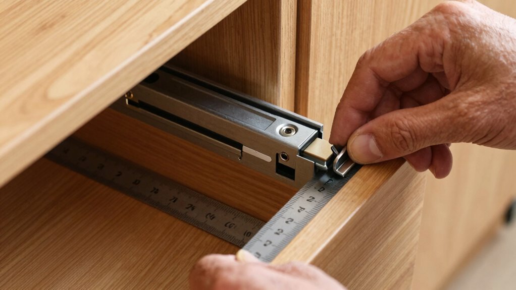 proper drawer slide spacing