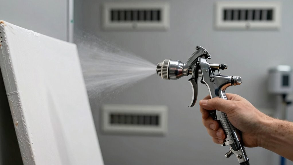 proper equipment setup prevents overspray