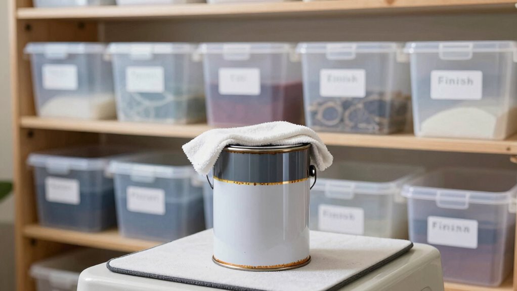 proper finish storage prevents spoilage