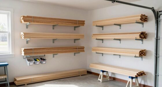 proper garage lumber storage