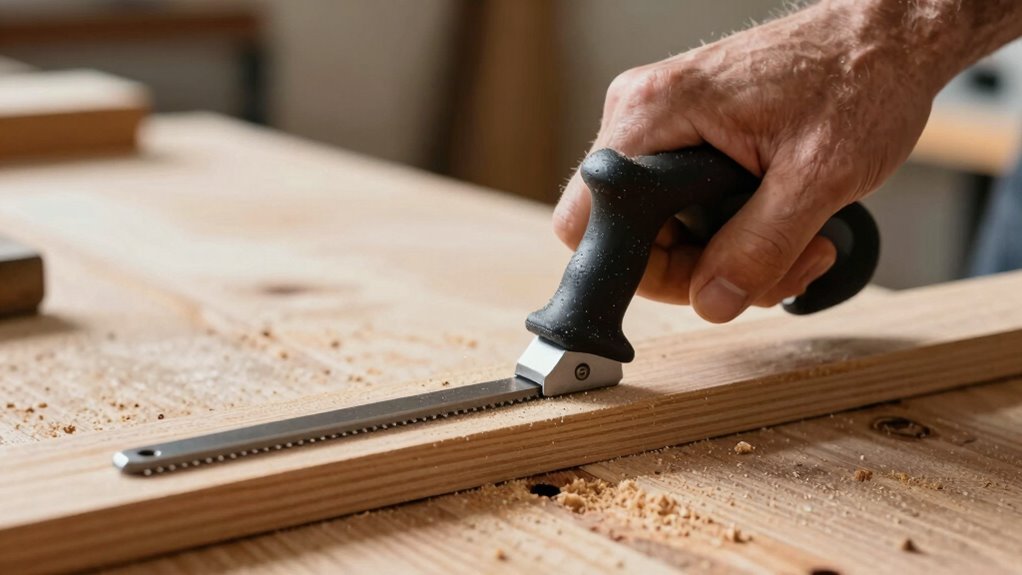 proper hand saw grip