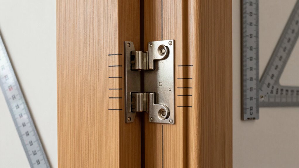 proper hinge placement and alignment