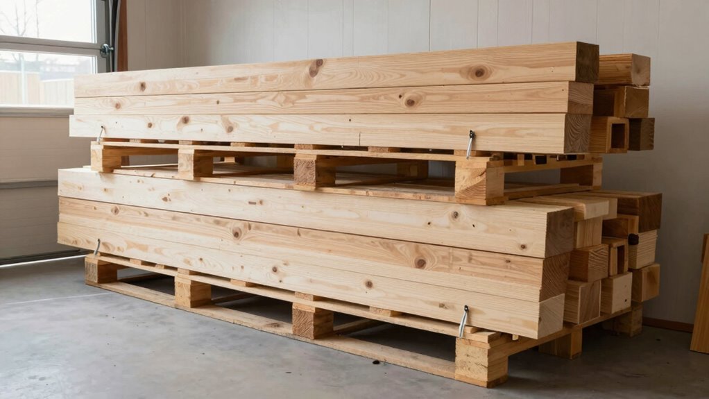 proper long term lumber storage