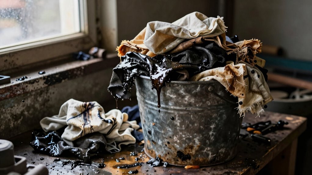 proper oily rag disposal safety