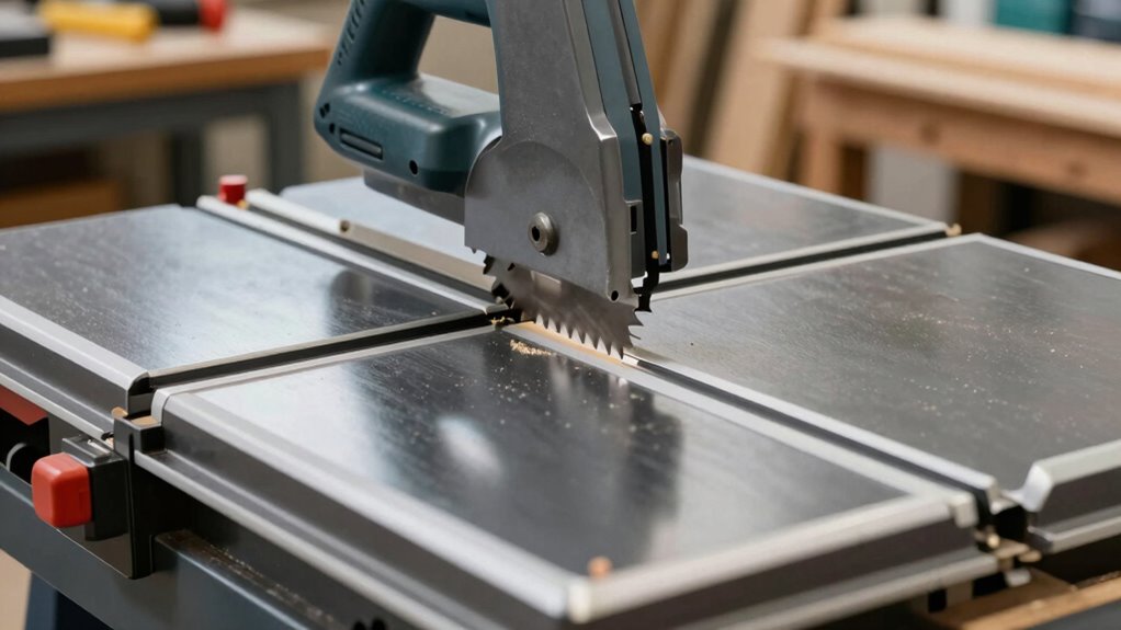 proper saw blade and guard maintenance