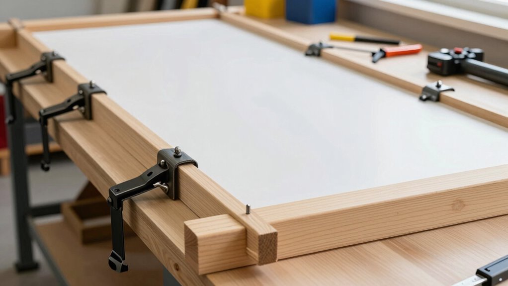 proper support and clamping