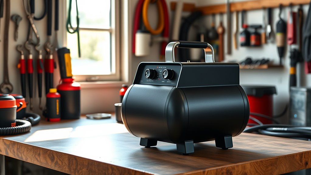 quiet garage air compressor selection