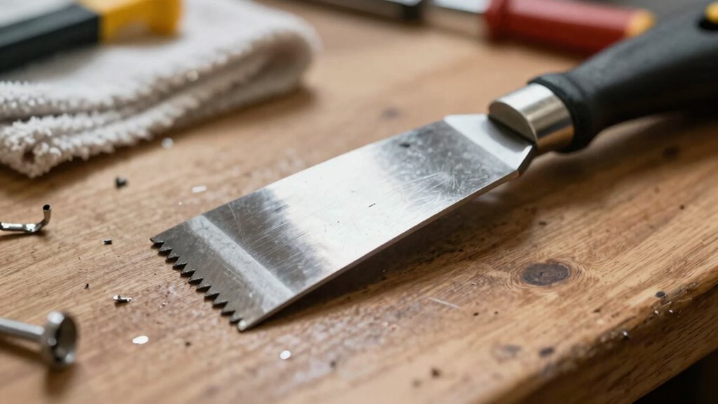 regular cleaning and sharpening