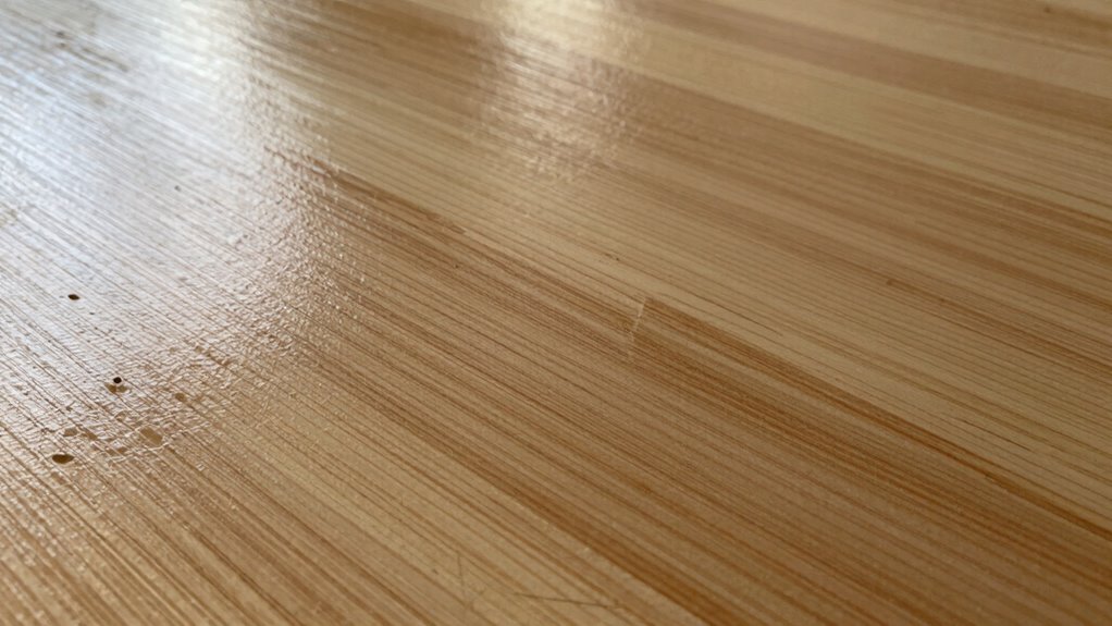 residual sanding material buildup