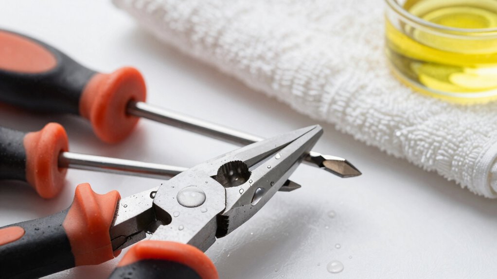 rinse dry protect tools