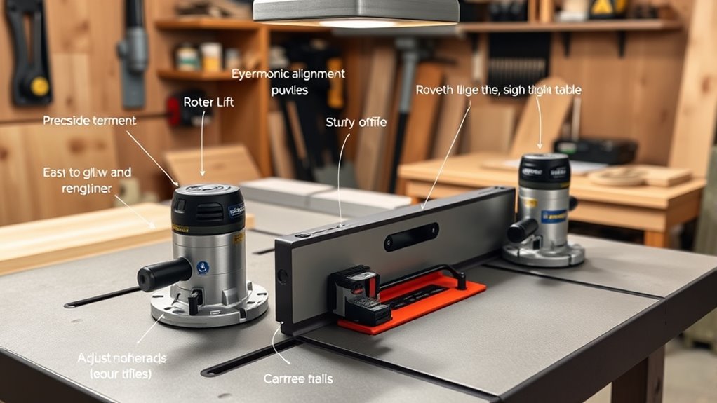 router lift compatibility and precision