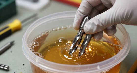 safe router bit cleaning