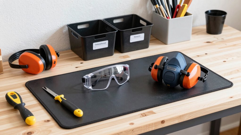 safety gear and organization