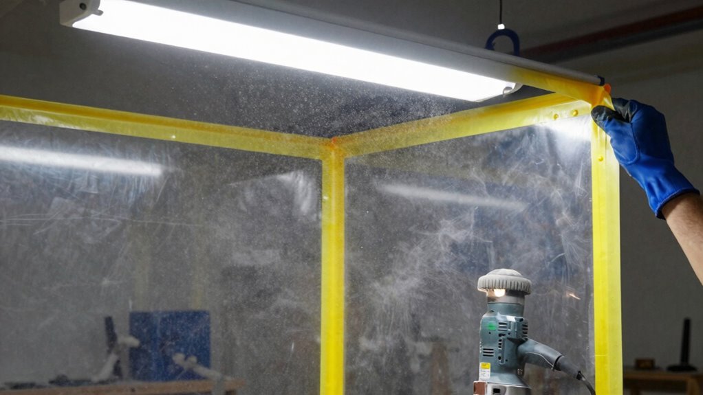 seal barriers contain dust