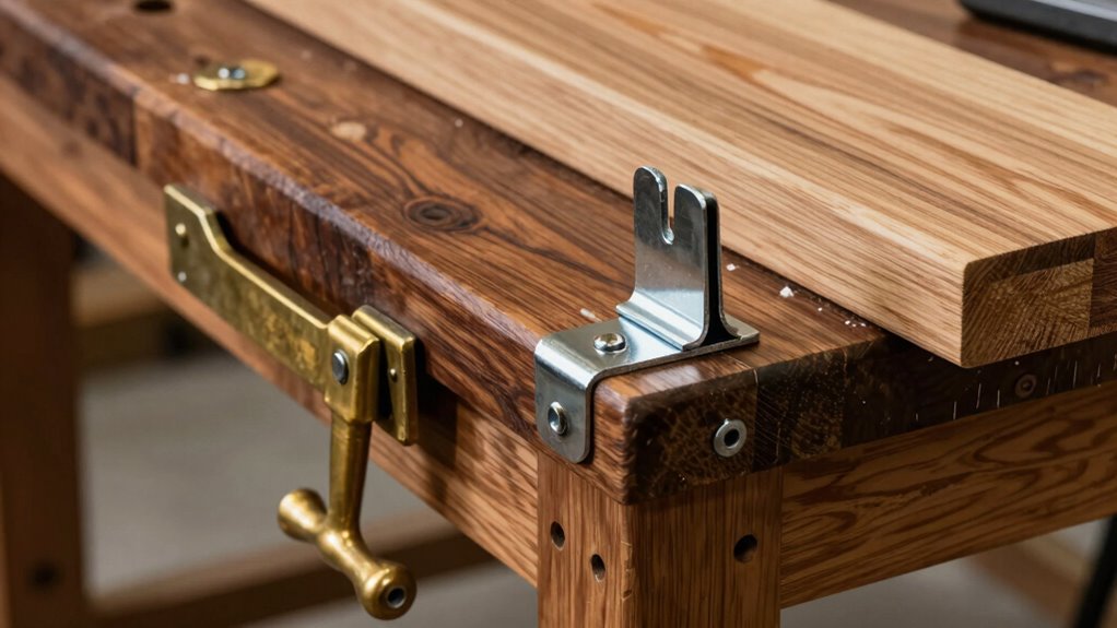 secure precise woodworking setup
