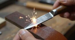 sharpening scraper through burnishing
