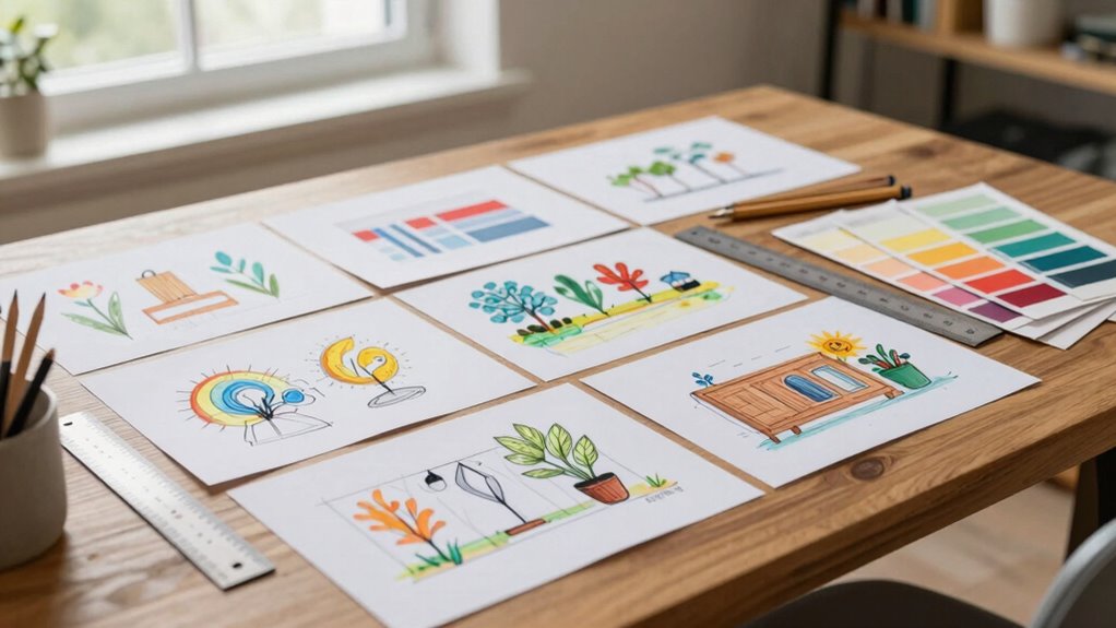 sketch mock up refine finalize