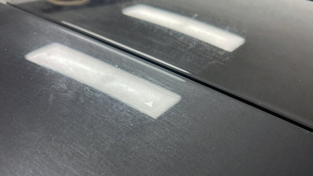 smooth glossy paint finish