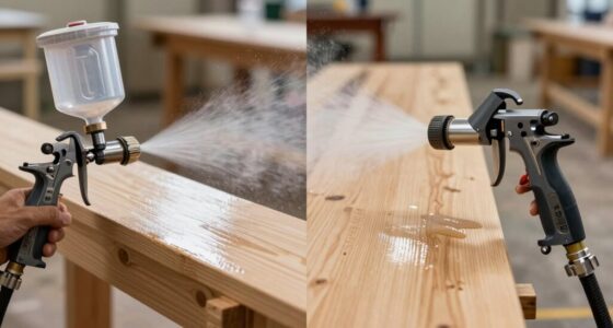 spray techniques for wood