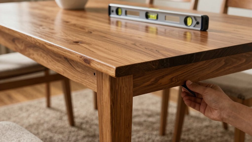 stabilize table on uneven floor