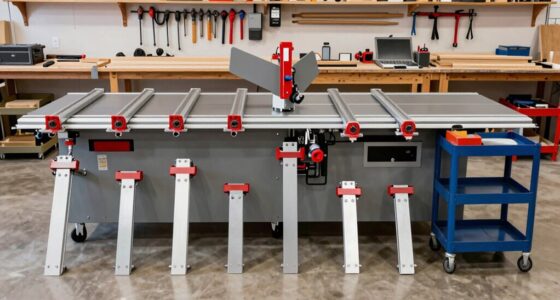 table saw outfeed supports