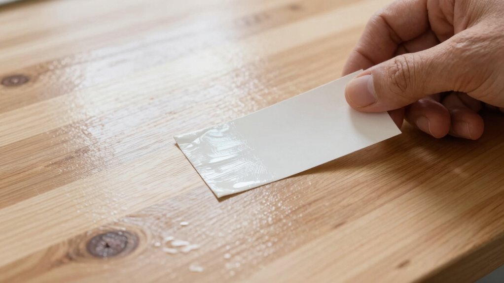 test finish on small surface