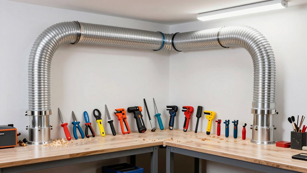 top dust collection ducting kits