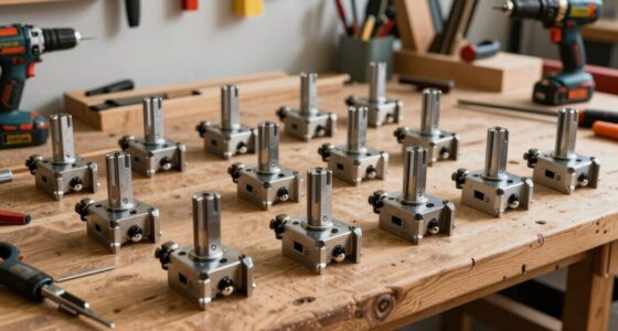 top garage workshop doweling jigs