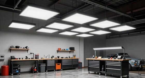 top garage workshop lighting