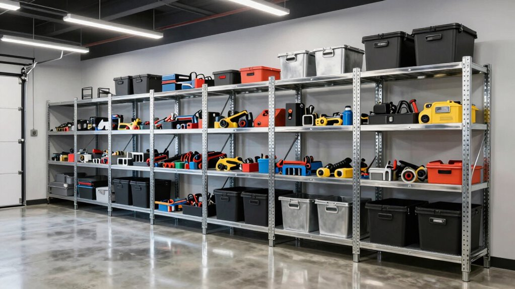 top heavy duty garage shelves