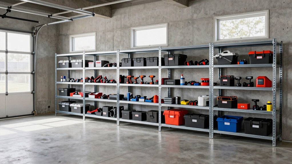 top heavy duty garage shelves