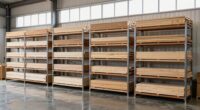 top lumber storage racks