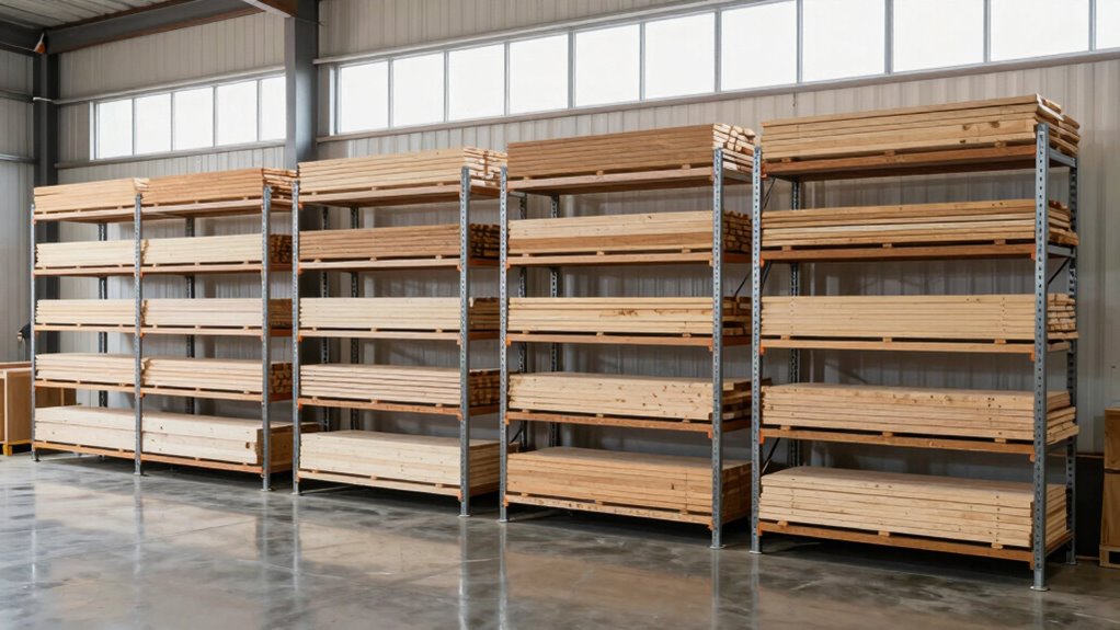 top lumber storage racks
