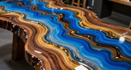 top us river table epoxy