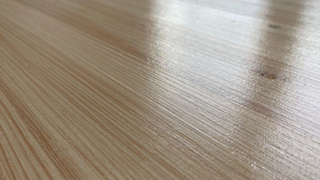 topcoat enhances surface imperfections