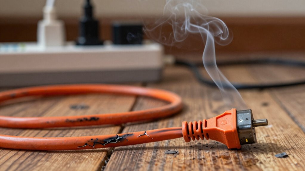 unplug inspect replace cord