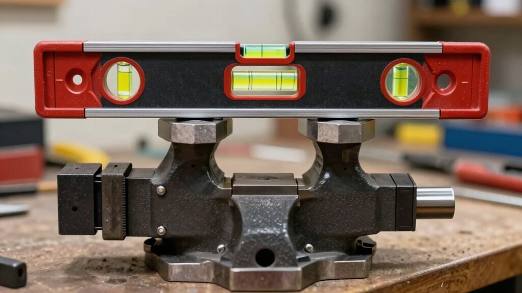 use a level for alignment