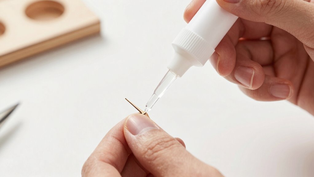 use fine applicator carefully