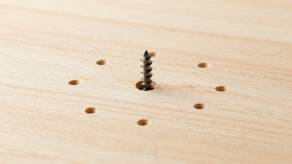 use pilot holes for hardwood