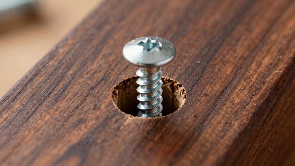 use proper screw size