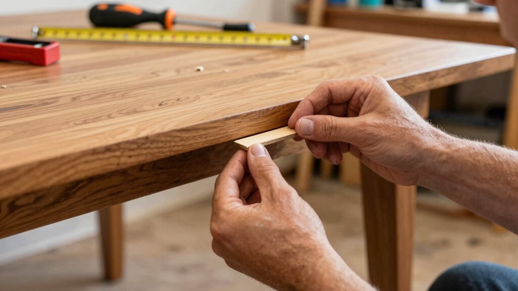 use shims for level stability