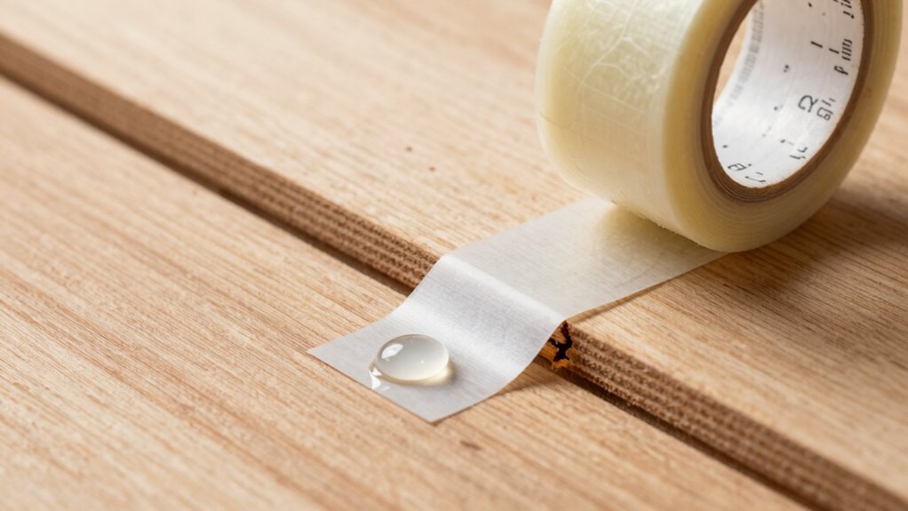 use tape to control glue