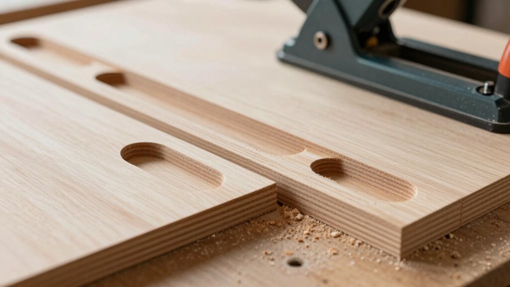 wood biscuit joint connection